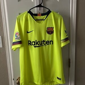 Nike FC Barcelona Volt Away Jersey Rakuten La Liga Soccer Futbol Mens